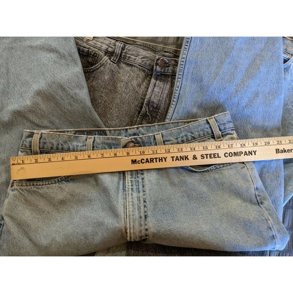 Levi's Orange Tab 505 38x32 Regular Fit Straight Leg Made In USA Denim Jeans - Picture 8 of 9